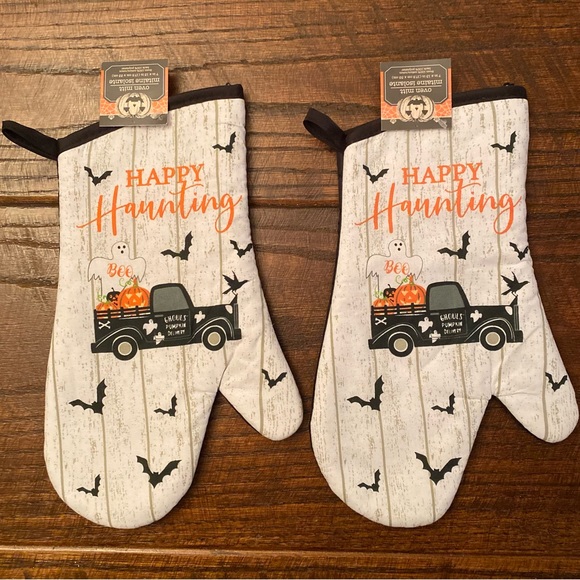 Halloween Ghost Kitchen Towels, Ghost Tinsel Decor & Ghost Tier Tray Decor Set - Picture 8 of 14